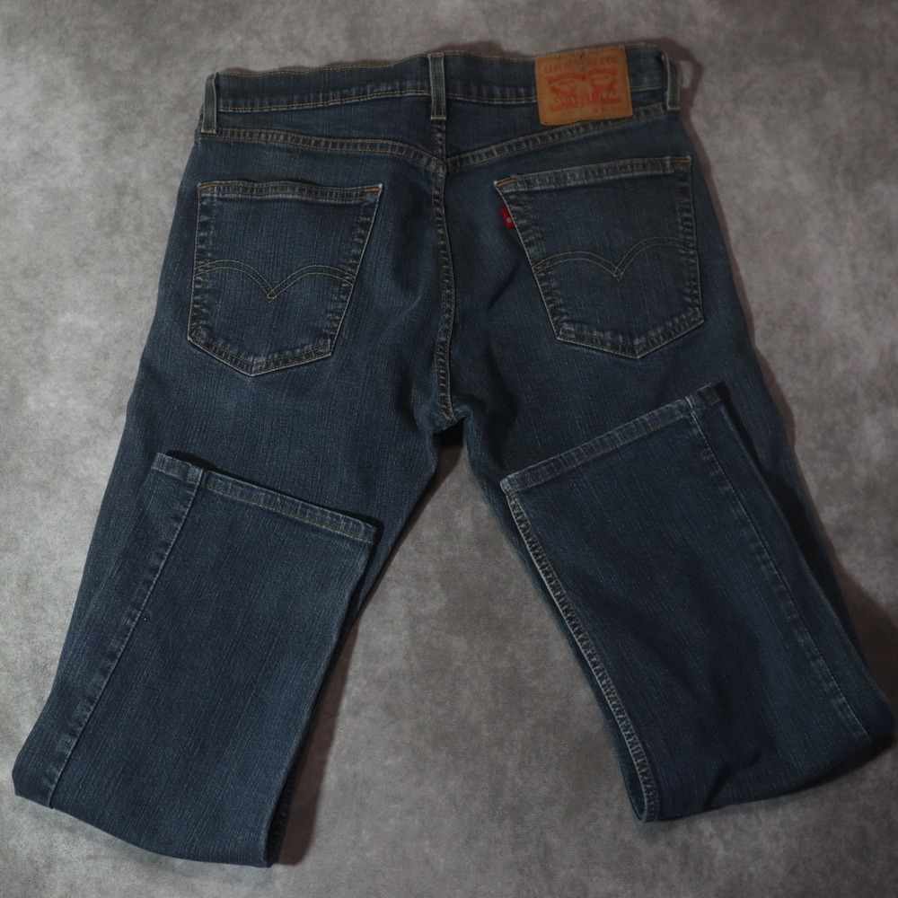 Levi's 505 Regular Fit Straight Leg Jeans Dark Wash
